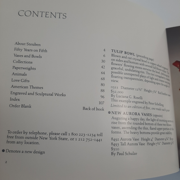 Vintage STUEBEN GLASS 1984 Catalog Luxury Crystal Coffee Table Book - Picture 3 of 14